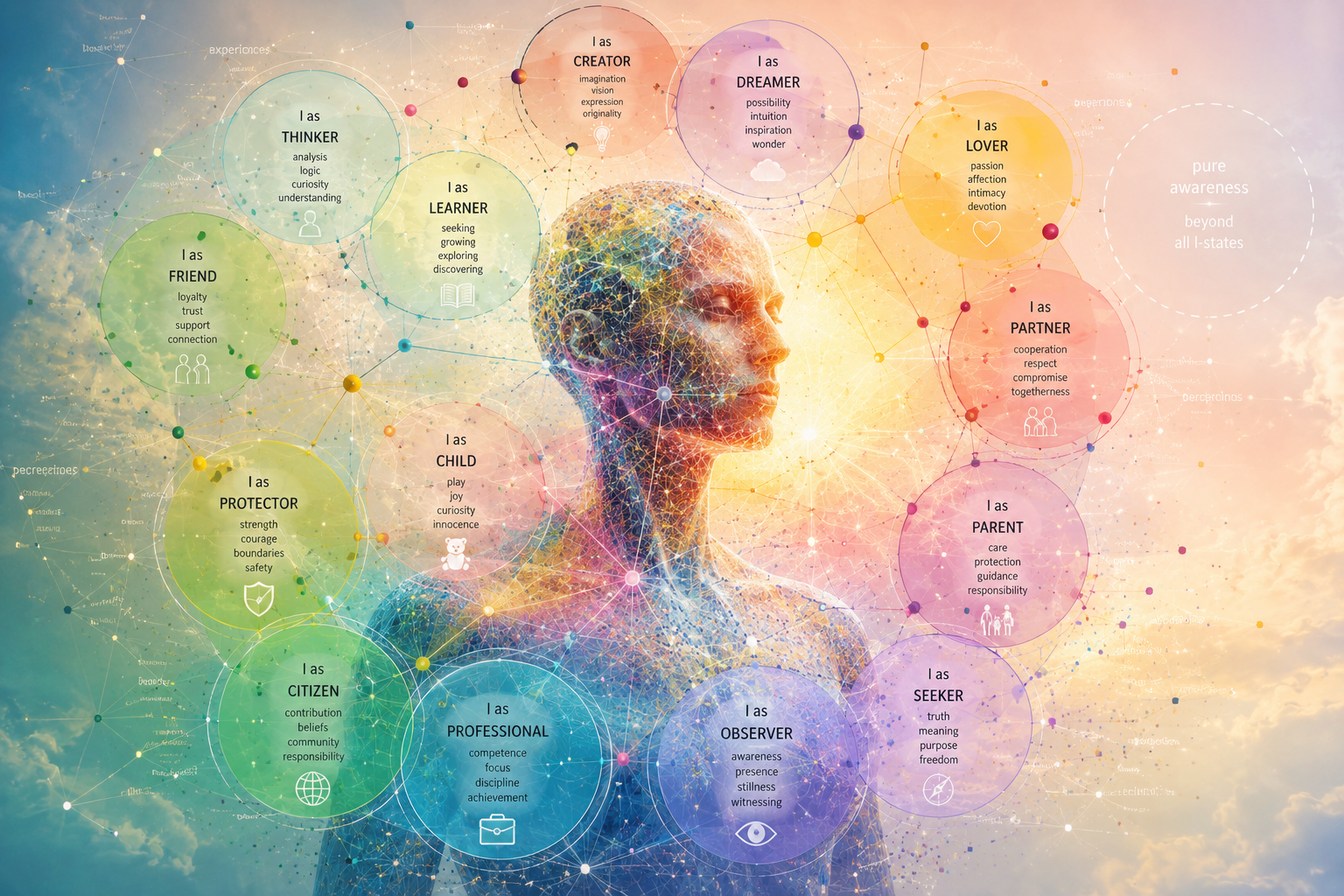 Genesis logic illustration for the essay „I Am Many”