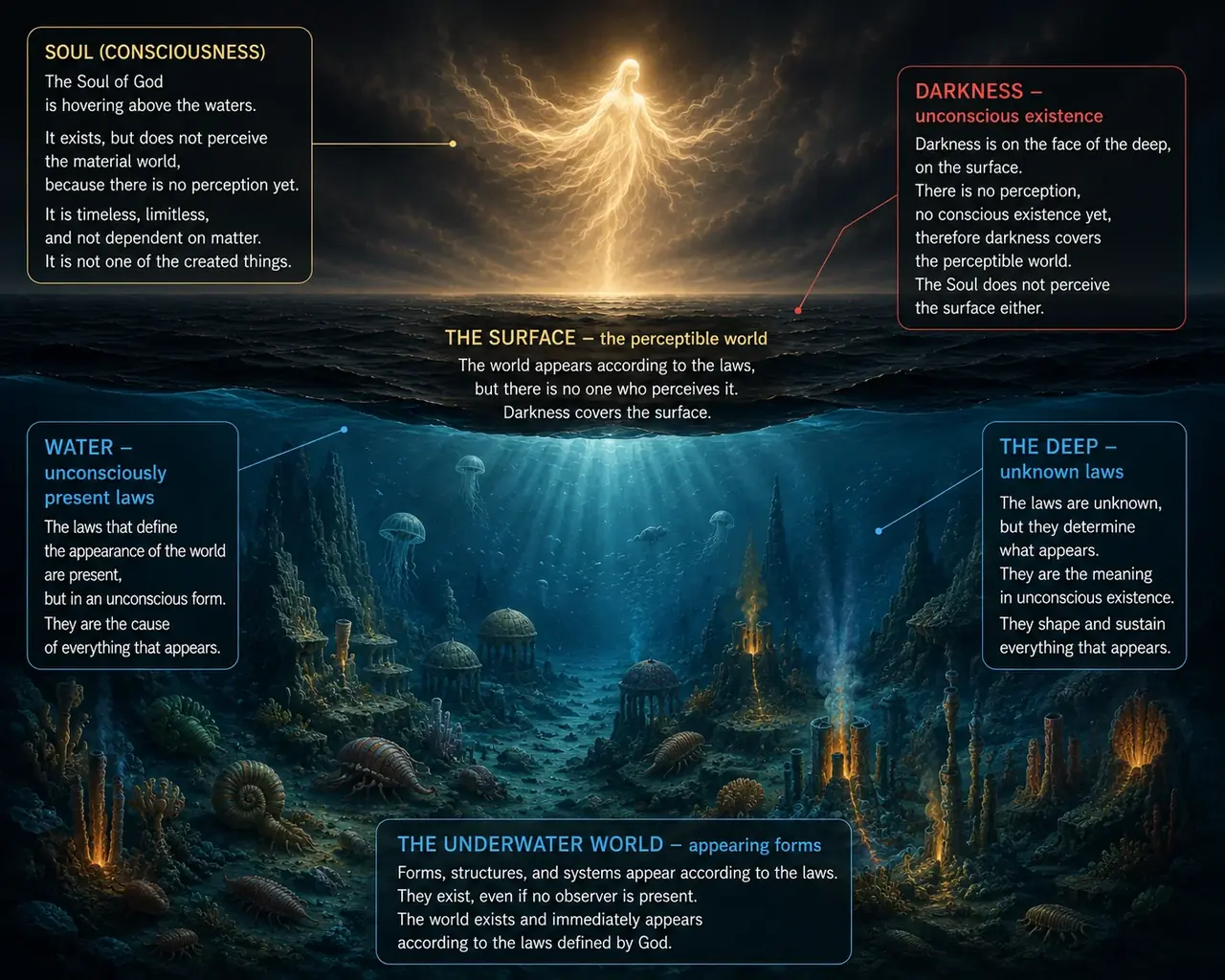 The Appearance of the Material World and the Presence of the Spirit